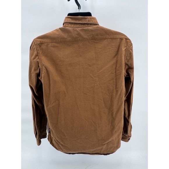 Patagonia Organic Cotton Work Shirt Men's SZ Medium Brown Long Sleeve Button Up - Picture 2 of 4